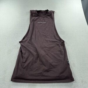 ASRV Shirt Mens Small Brown Cottonplus Sleeveless Muscle Tank Gym Performance